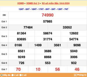 Soi cầu xsmb ngày 19-06-2024